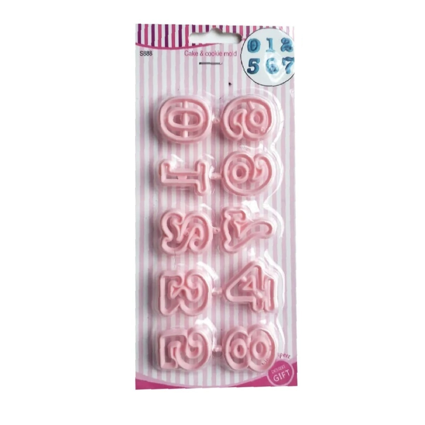 Set cortador de números para fondant