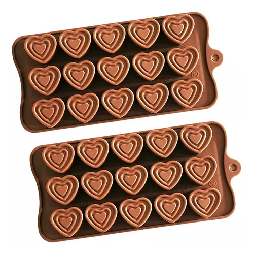 Molde de corazon de silicona