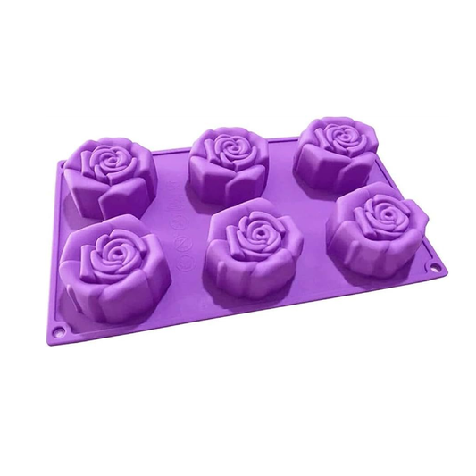 Molde de rosas de silicona