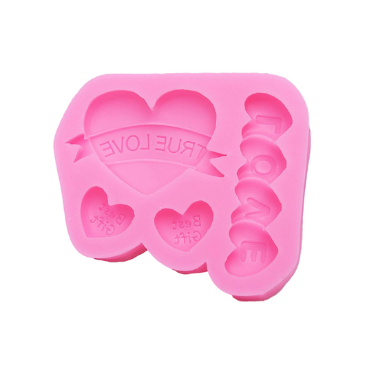 Molde de corazones de silicona