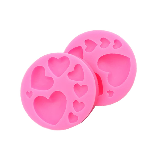Molde de corazones de silicona