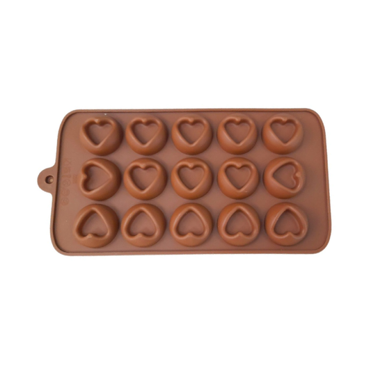 Molde de corazones de silicona