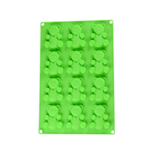 Molde de 12 osos de silicona