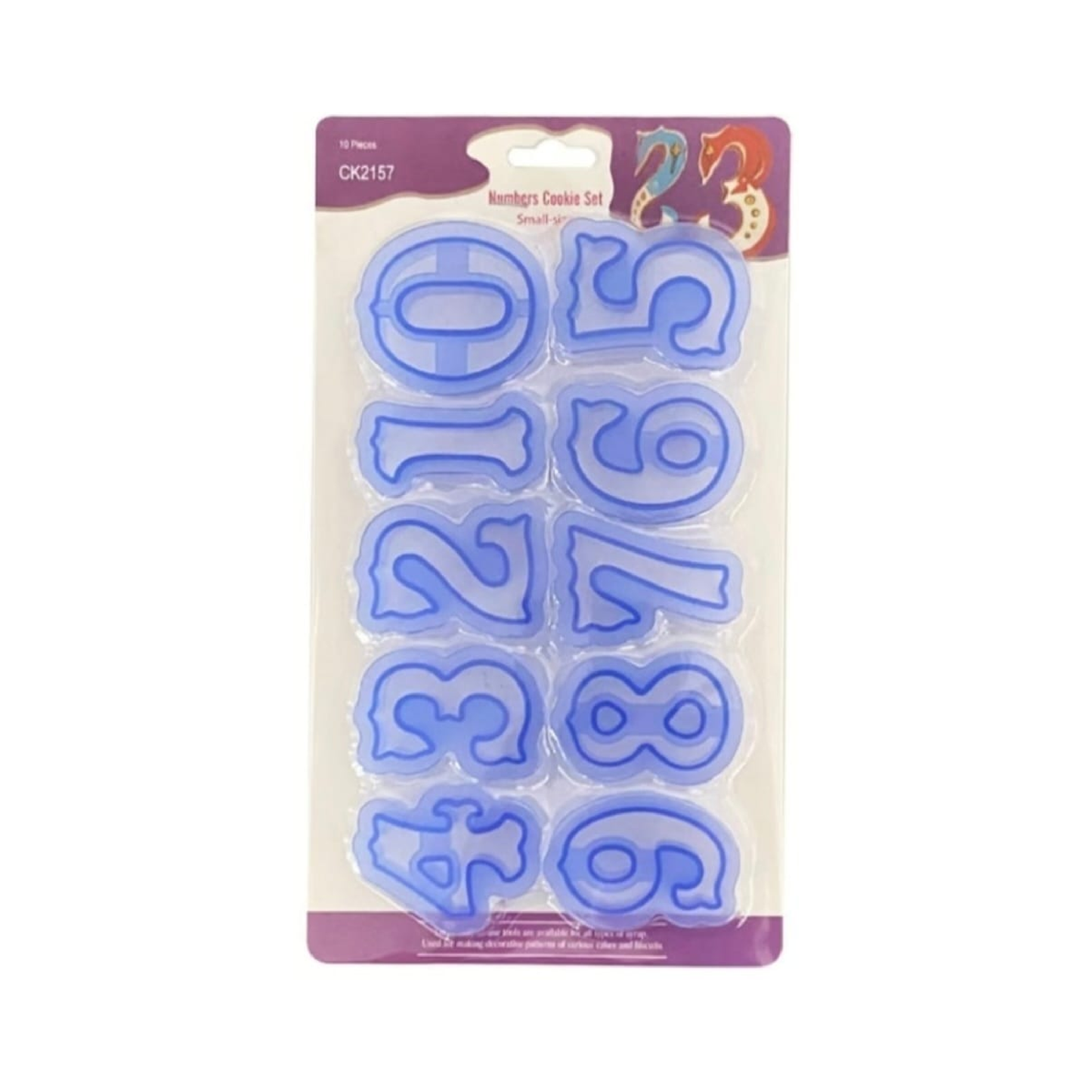 Set cortador de números para fondant
